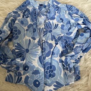 Zara button up blouse